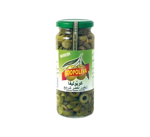 Coopoliva Sliced Green Olives 345G