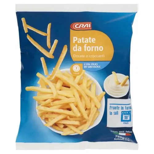 Crai Chips Patate Al Forno 750g