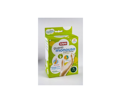 Crai Guanti Monouso, Misura G/8-8,5.50Pcs