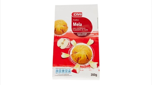 Crai Frollino Ripieno Mela 350g