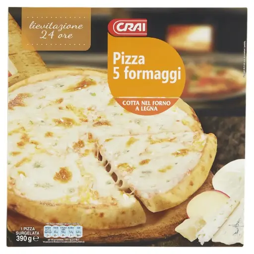 Crai Pizza 5 Formaggi 390g 