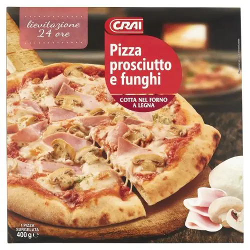 Crai Prosciutto & Mushroom Pizza 400g