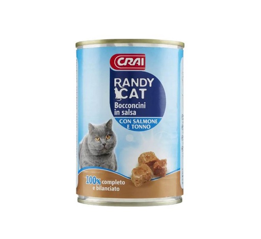 Crai Randy Cat Con Salmone E Tonno, 405G