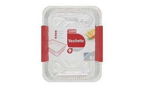 Crai Vaschette Aluminium 4 Portion