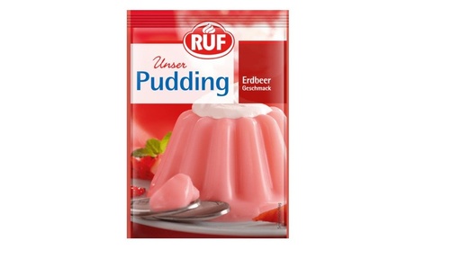 Custard Erdbeer Pudding
