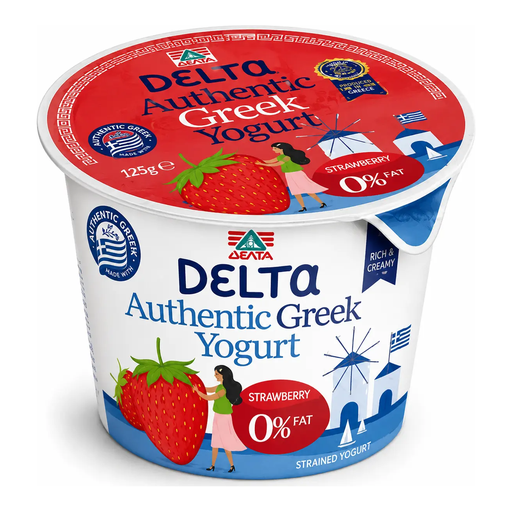 Delta Yogurt Greek Yogurt 0% Strawberry 150g