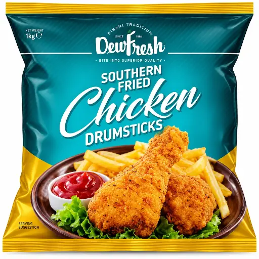 Dewfresh Sfc Breaded Chicken Drumsticks 1Kg