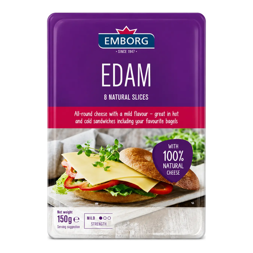 [EMB000004] Emborg Sliced Edam Cheese 150g
