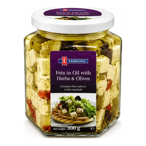 Emborg Greek Style Cheese With Olives 300g