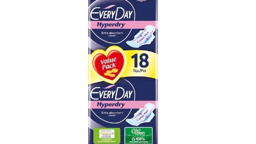 Every Day Hyperdry Extra Absorbent Cover Super Ultra + Bag