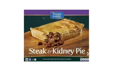 Frosty & Mills Steak & Kidney Pie, 1Kg
