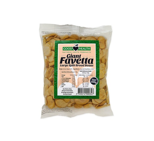 Good Health Favetta Split Broad Beans 200G
