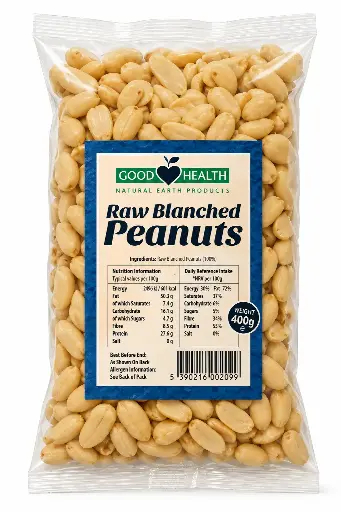 Good Health Raw Blanched Peanuts 400g