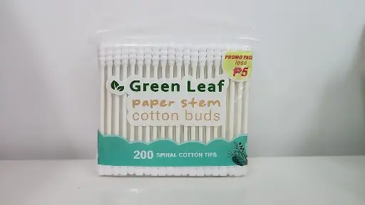 Green Leaf Cotton Buds, 200Pcs
