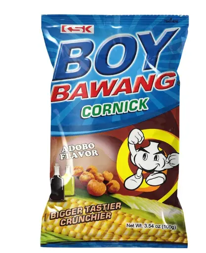 Boy Bawang Corn Snack Adobo Flavor 90g