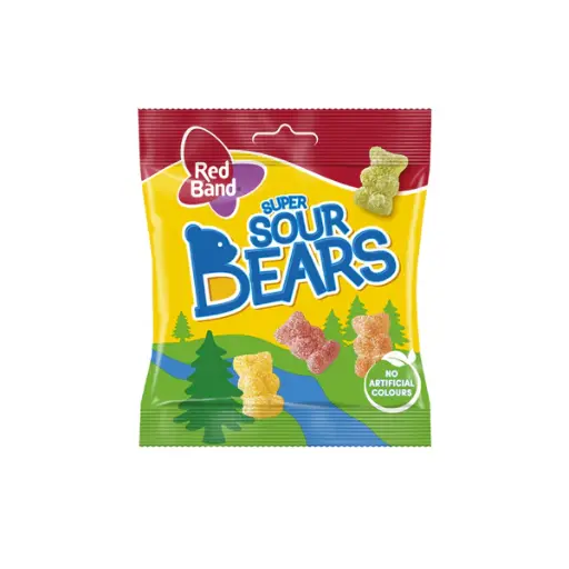 Red Band Super Sour Bears 100g