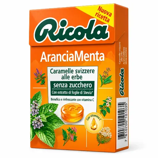[353177] Ricola Orange Mint Sweets 50g