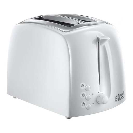 Russell Hobbs White 2 Slice Toaster