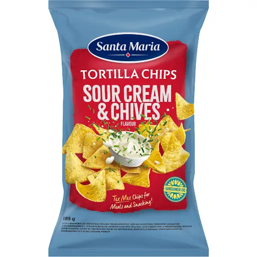 Santa Maria Totilla Sour Cream Flavour 185g
