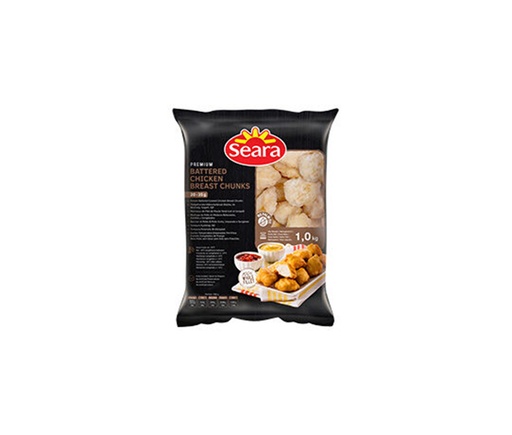 Seara Battered Chicken Breast Chunks 1Kg