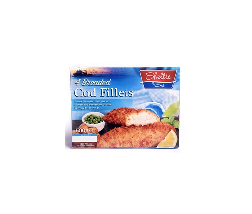 Sheltie Breaded Cod Fillets 500g