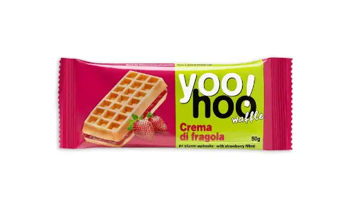 Yoo Hoo Waffles With Strawberry 50g