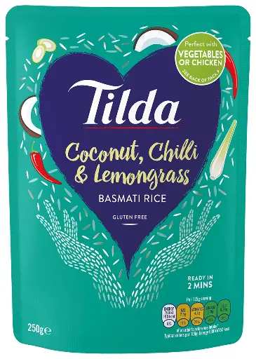 Tilda Coconut, Chili & Lemongrass Basmati Rice 250g