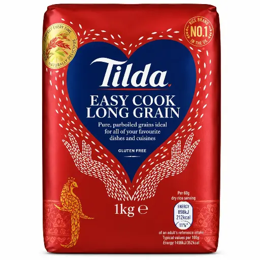 Tilda Easy Cook Long Grain Rice 1Kg