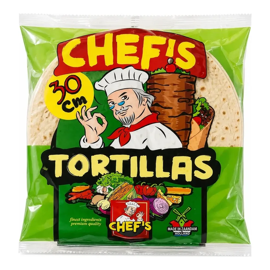 Chefs Durum Tortillas 18 x 30 cms