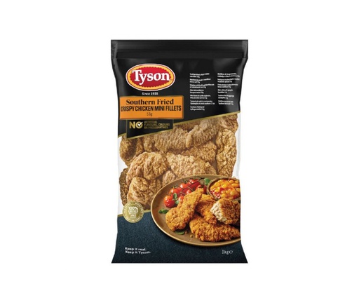 Tyson Southern Fried Crispy Chicken Mini Fillets 1Kg