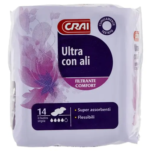 Crai T Femcare Sottili con Ali 16 ps