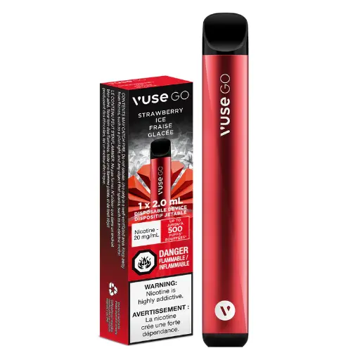 Vuse Go 800 Zero Nicotine Strawberry Ice