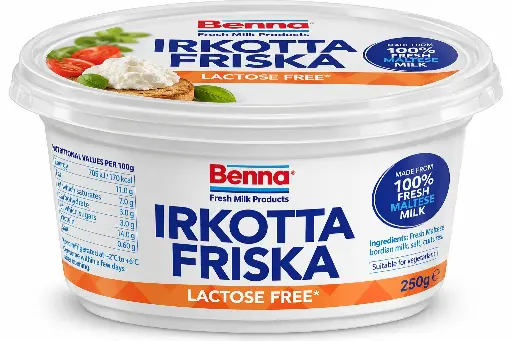 Benna Irkotta Lactose Free Tub 250g