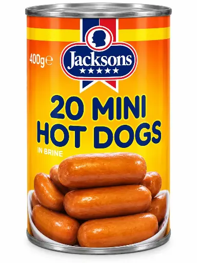 Jacksons 20 Mini Hot Dogs 400G