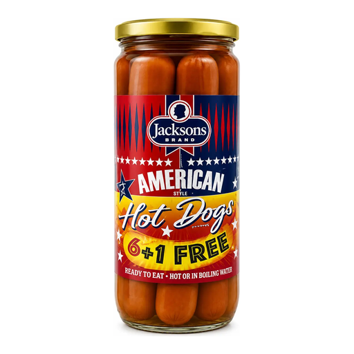 [MP/8082] Jacksons American Hotdogs Jar 6+1 Free 350g