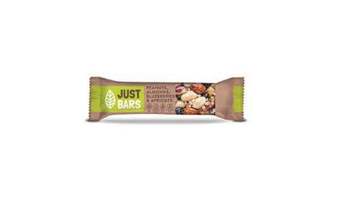 Just Bars Peanuts Almonds Blueberries & Apricots 40G