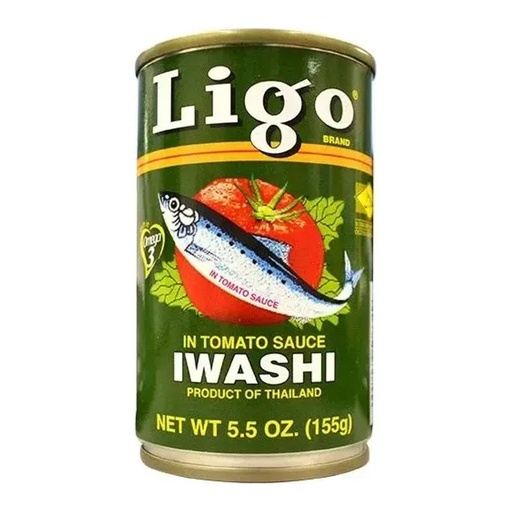 Ligo Sardines in Tomato Sauce 155g (Green)