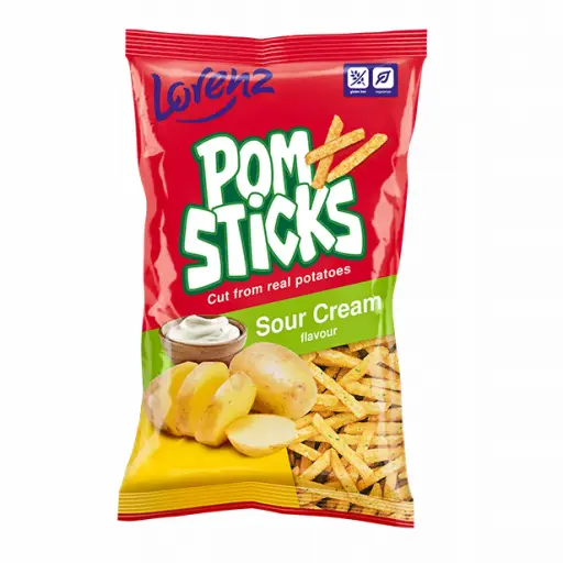 Lorenz Pom Sticks Sour Cream 30c Off 100g