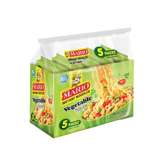 Mario Vegetable Noodles, 5 Packs