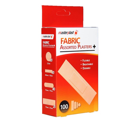 Masterplast Fabric Assorted Plasters 50 Pack
