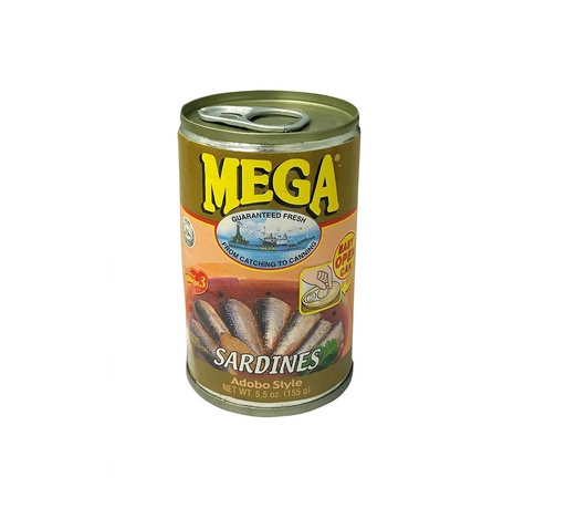 Mega Sardines Adobo Style, 155G