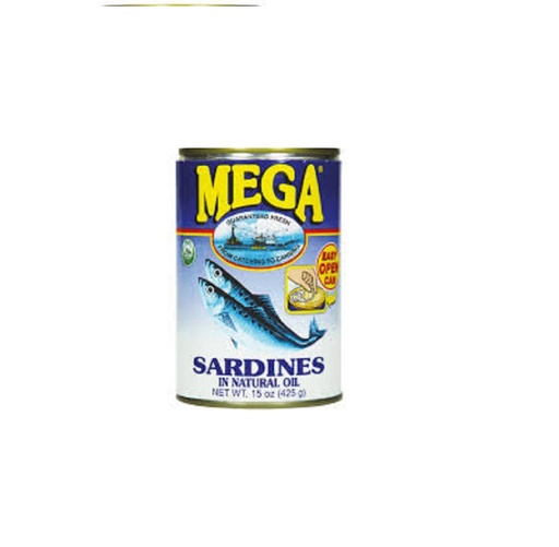 Mega Sardines In Natural Oil, 425G