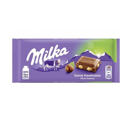 Milka Whole Hazelnut, 100G