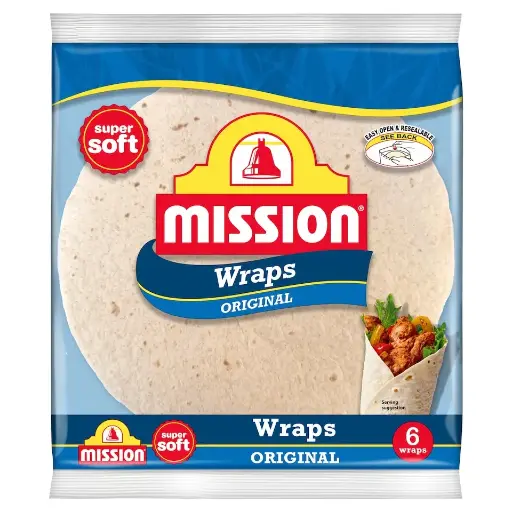 Mission Original Wraps, 6 Pack €1 Off 370g