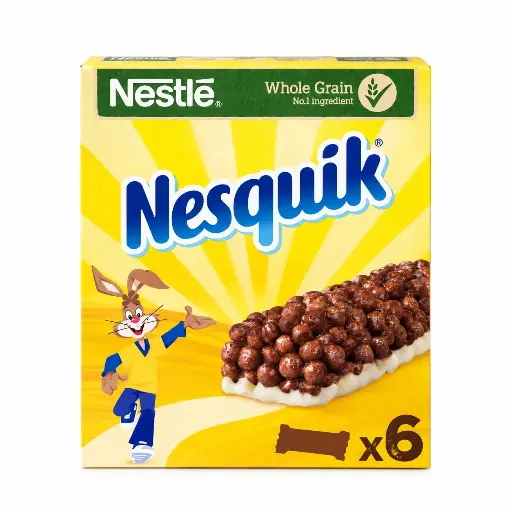 [662752] Nesquik Breakfast Cereal Bars, 6 X 25G