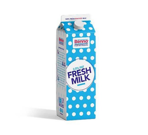 [MILK 1LT @16] Benna Fresh Milk, 1L
