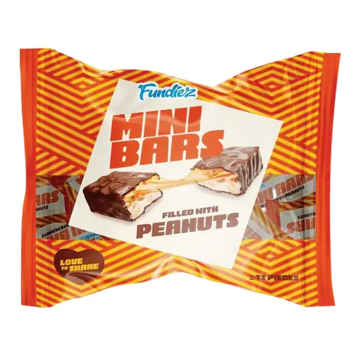 Fundiez Mini Bars Filled With Peanuts 190g