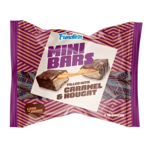 Fundiez Mini Bars Caramel & Nougat 190g