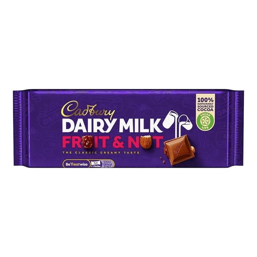 Cadbury Dairy Milk Fruit & Nut 180g 