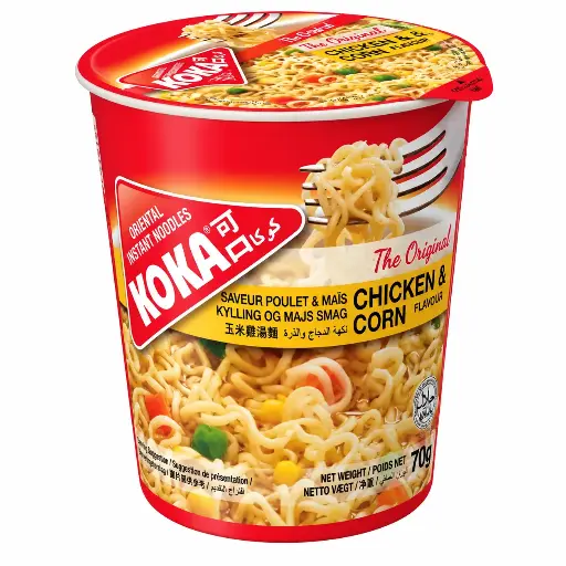Koka Chicken & Corn Noodles Pots 70g
